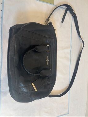 Cole Haan Black Leather Crossbody Satchel